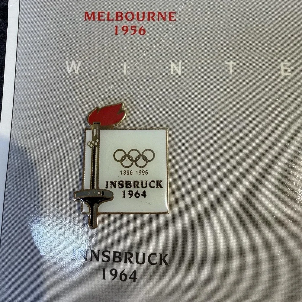 Commemorative Enameled Summer & Winter Olympic Games Pins 6 Pieces Issued 1996